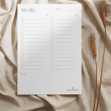 Lista delle cose da fare - senza calendario (100 fogli, A5)